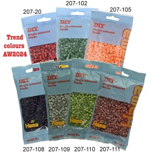 Hama Set Perle Midi 1000 bucati Rosenholz Rot Mosaik creativ pentru copii 5 - Img 4