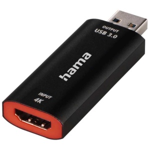 Hama Video Capture Card 4K HDMI USB 30 Negru Streaming si Gaming - Img 2