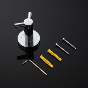 Hanger pentru prosoape GRIFEMA IBIZA-G30105 din alama, finisaj cromat - Img 6