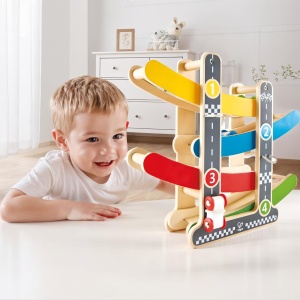 Hape E0438 - Flickflack Racetrack, Jucarie din lemn - Img 4