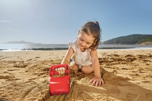 Hape Handbagger Albastru - Jucarie Mini Excavator pentru Plaja si Joaca in Nisip - Img 3
