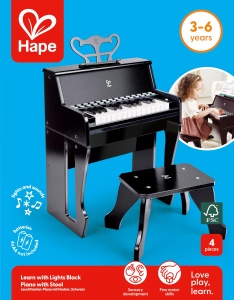 Hape Leuchttasten Piano pentru copii 25 de taste luminoase ideal pentru educatie muzicala - Img 9