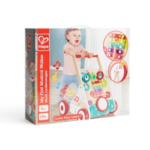 Hape Musik Lauflernwagen - Carucior din lemn cu instrumente muzicale reglabil pentru copii de la 10 luni - Img 7