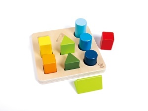 Hape Sorter Culori si Forme Jucarie Educativa din Lemn 9 Piese 18 luni