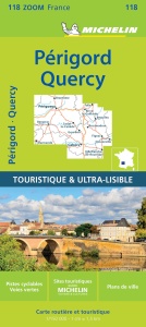 Harta de Turism Michelin Perigord Quercy 1150.000, Galbena, Design Elegant