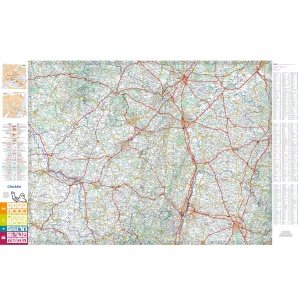 Harta Michelin Burgund Ost 1150.000, detaliata, culoare galbena - Img 4