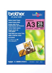 Hartie pentru imprimanta Brother BP-60MA3 A3 mat 145gm, 25 coli