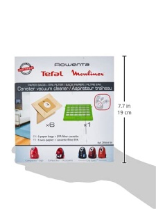 Hartie si filtru pentru pungi HEPA Rowenta Tefal Moulinex - Img 6