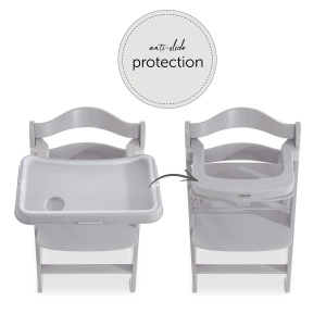 Hauck Alpha Tray 3in1 Compatibil cu Scaun Alpha Beta Gri Reglabil - Img 6