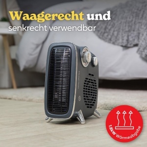 Heater electric Russell Hobbs RHRETHFH1001G, 1800 W, gri, cu termostat ajustabil - Img 3
