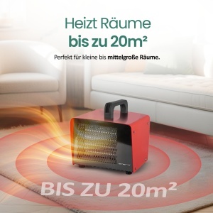 Heizlufter Emerio FH-107760.2, 2000W, pentru spatii de pana la 20 m, cu termostat ajustabil - Img 3