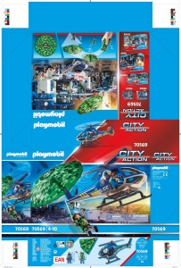 Helicopter de Politie PLAYMOBIL 70569 cu 19 piese, pentru copii de la 4 ani - Img 7