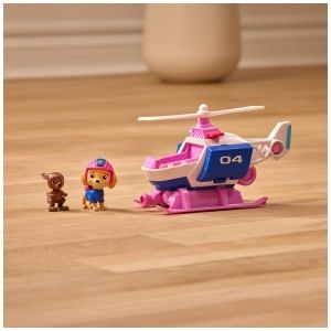 Helicopter de salvare PAW PATROL Skye cu figurine, 15 cm, cu mecanism de retragere - Img 7