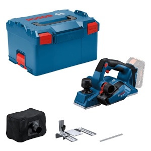 Hobel electric Bosch Professional GHO 18V-26, motor fara perii, incl. sac de praf, L-BOXX