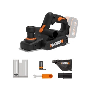 Hobel electric WORX WX620.9, 20V, motor fara perii, latime 82 mm