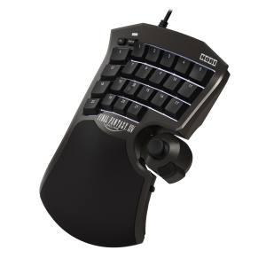 HORI Tactical Assault Commander F14 (Final Fantasy XIV Black Edition) - Tastatura de gaming pentru PC (Windows 11/10), PS5 si PS4 - Licentiat oficial Square Enix