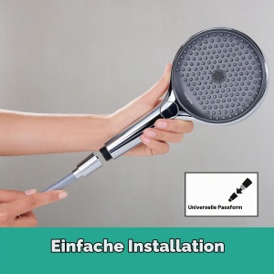 Hose de dus hansgrohe Designflex 1,60 m, cu protectie impotriva rasucirii, crom - Img 4
