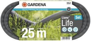 Hose Textil Gardena Liano Life 12 Zoll, 25m, Flexibil, Usor, Multicolor
