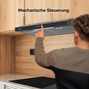 Hota Cecotec Bolero Flux CM 602200, 60 cm, 220 m3h, 70W, Negru - Img 9