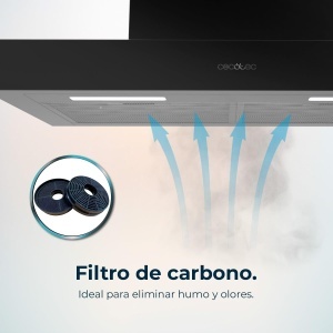 Hota decorativa Cecotec Bolero Flux TM 606500, 60 cm, 165 W, 650 mh, Negru - Img 10