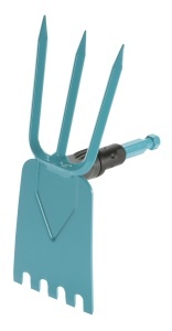 Houe cu 3 Zinken Gardena combisystem, 9 cm latime, din otel de calitate
