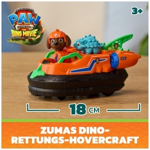Hovercraft de salvare PAW Patrol cu figura Zuma si Dino, 18 cm - Img 2