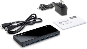 Hub USB TP-Link UH700, 7 porturi, USB 3.0, alimentare, incarcare rapida - Img 6
