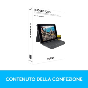 Husa cu tastatura Logitech Rugged Folio pentru iPad 7-9, protectie sporita, design slim - Img 5