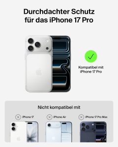 Husa iPhone 17 Pro Belkin SheerForce Grip, Transparenta, Rutschfest, Albastra - Img 2