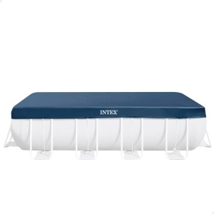Husa pentru piscina Intex 28037, 389x184 cm, cu sistem de drenaj