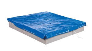 Husa pentru Sandkasten roba, 154x154 cm, impermeabila, cu metalose pentru fixare