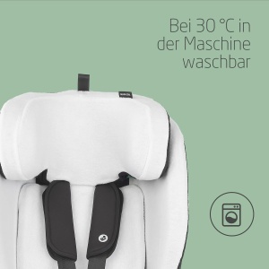 Husa pentru scaun auto Maxi-Cosi Titan S, din bumbac organic, alba, lavabila - Img 4