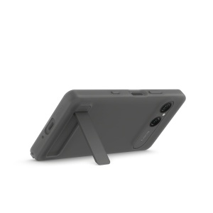 Husa pentru smartphone Sony Xperia 10 VIII, Grafit-Negru, cu suport integrat - Img 5