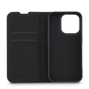 Husa pentru telefon Hama pentru iPhone 15 Pro, neagra, cu suport si compartiment pentru carduri - Img 3
