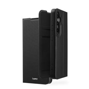 Husa pentru telefon Hama pentru Samsung Galaxy S24, neagra, cu functie de suport
