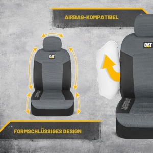 Huse auto CAT MeshFlex pentru scaune auto, LKW si SUV-uri, 2 bucati, gri - Img 4