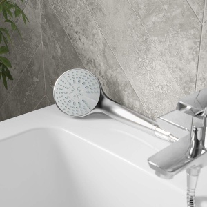 Ideal Standard Dus de mana cu 3 functii Idealrain B9403AA - O 10 cm pentru momente de dus incomparabile - Dus de mana cu tipuri de jet de ploaie, ploi si masaj cromat - Img 3