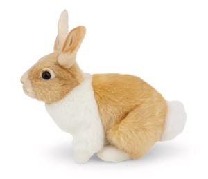 Iepuras de plus NICI, 20 cm, culoare bej, design realist - Img 2
