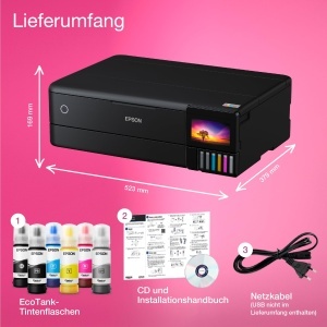 Imprimanta foto Epson EcoTank ET-8550 A3 6 culori Wi-Fi Direct Touchscreen - Img 5