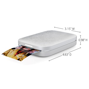 Imprimanta instantanee HP Sprocket 2x3" pentru smartphone-uri - Imprimanta color portabila, wireless - Hartie foto zincata cu suport adeziv - Imprimati de pe dispozitive iOS si Android compatibile prin aplicatia Bluetooth - Luna Pearl - Img 7