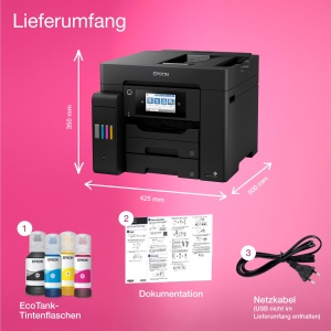 Imprimanta multifunctionala Epson EcoTank ET-5805, A4, Wi-Fi, cu fax - Img 5