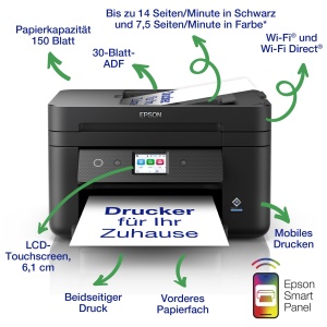 Imprimanta multifunctionala Epson WF-2960DWF, Wi-Fi, Duplex, A4 - Img 2