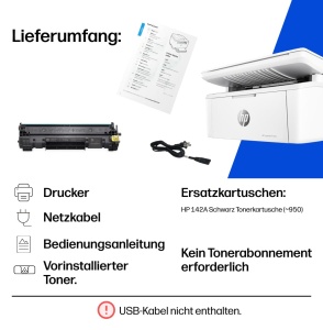 Imprimanta multifunctionala laser HP LaserJet MFP M140w, negru, duplex, wireless - Img 8