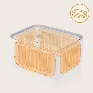 Incalzitor pentru servetele umede Lionelo Babybliss 20W cu lumina de noapte, 3 trepte de incalzire - Img 4