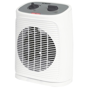 Incalzitor ventilator Bomann(r) cu functie ventilator | Incalzire electrica cu termostat continuu variabil si 2 niveluri de caldura | Incalzitoare radiante oscilante | Incalzitor pentru baie, bucatarie, garaj | HL 6064 CB - Img 1