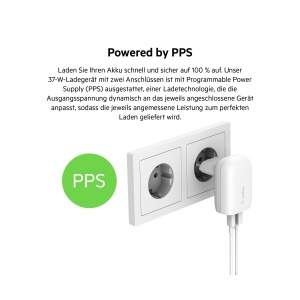 Incarcator Belkin USB-C PPS PD, 37 W, 2 porturi, pentru iPhone si Samsung - Img 6