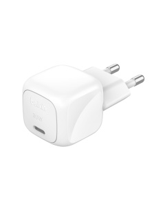 Incarcator compact Belkin BoostCharge, 30 W, USB-C, alb