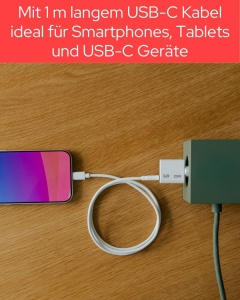 Incarcator Mini Verbatim GaN 20W USB-C PD 3.0 cu cablu USB-C inclus - Img 4