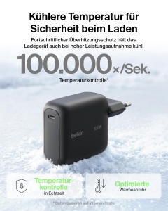 Incarcator rapid Belkin BoostCharge USB-C, 100W, compact, negru - Img 6