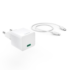 Incarcator rapid cu cablu USB-C, 20W, 1m, Alb - Img 2